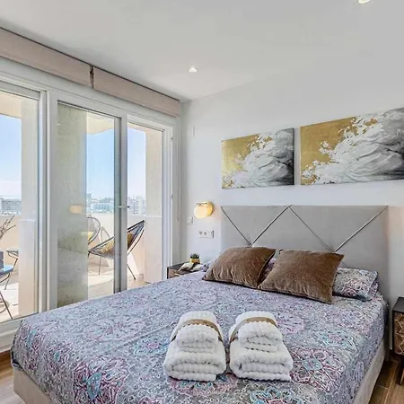 797 - Benalbeach- Moderno Piso 5 Con Vistas Al Mar Lägenhet